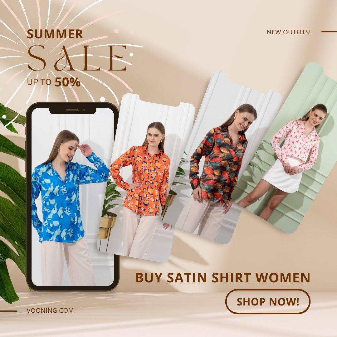 Satin Shirt Women