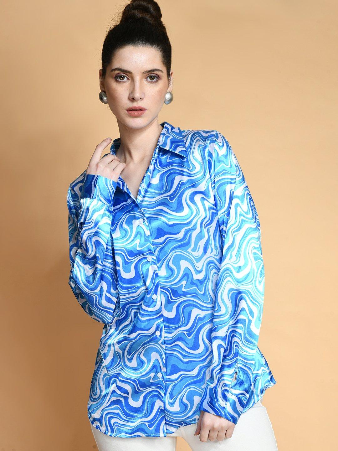 Abstract Printed Casual Shirt - Vooning
