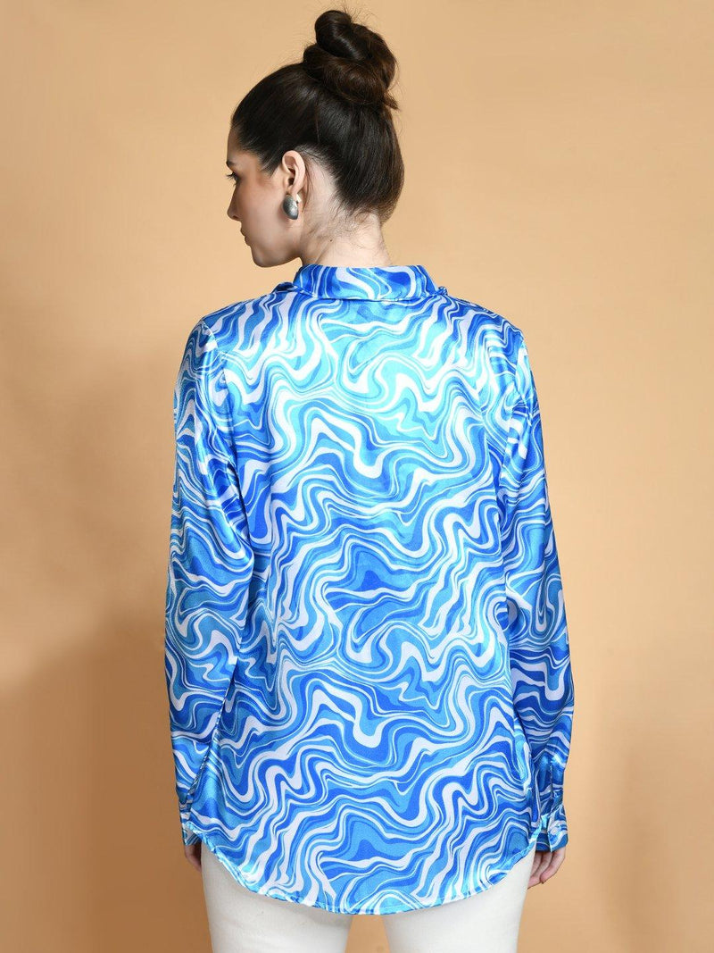 Abstract Printed Casual Shirt - Vooning