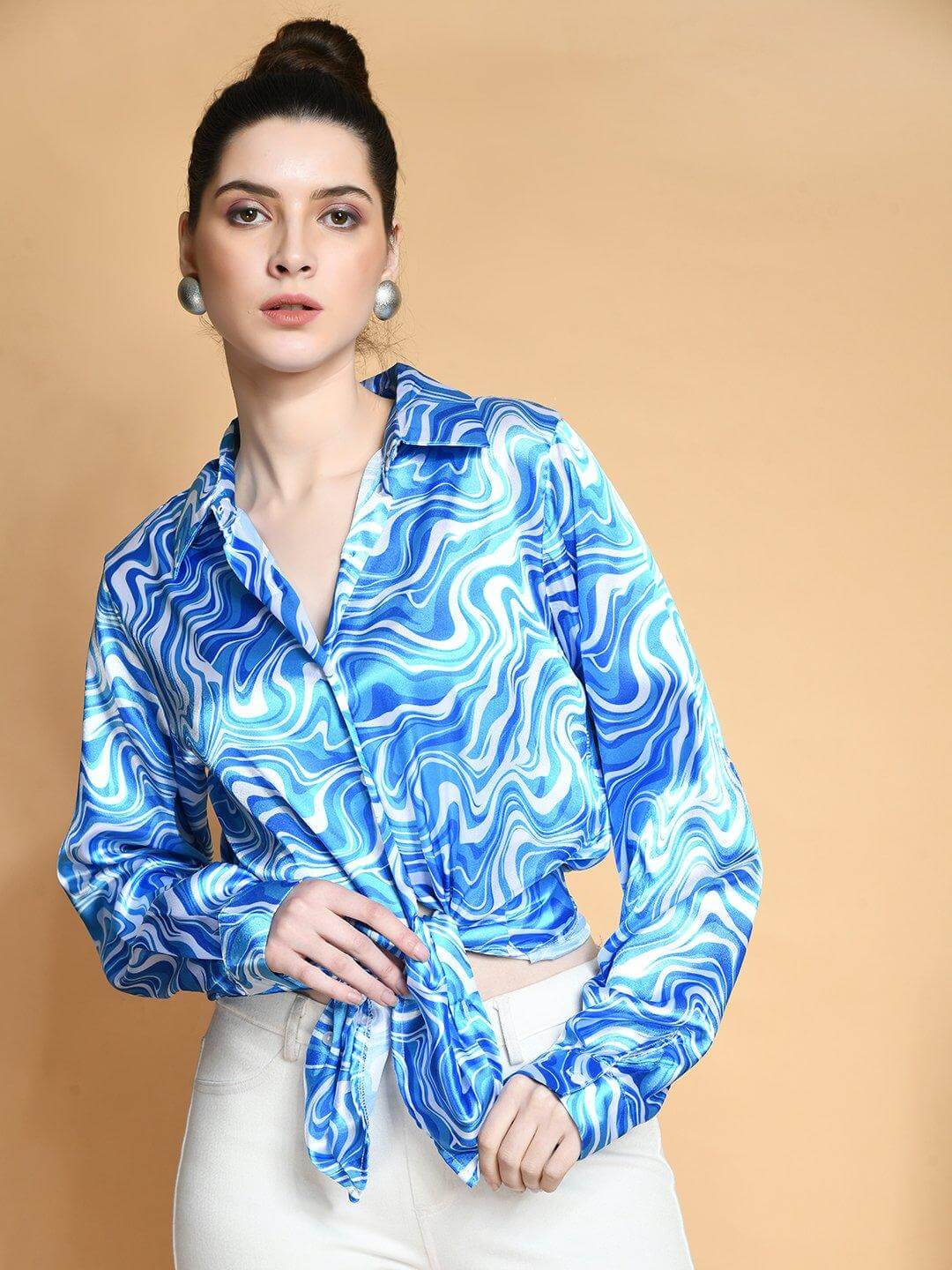 Abstract Printed Casual Shirt - Vooning