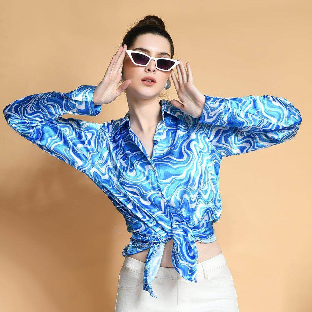 Abstract Printed Casual Shirt - Vooning