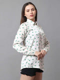 Cactus Printed Satin Shirt - Vooning