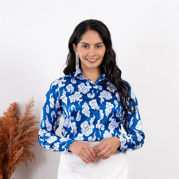 Cumulus Cloudy Blue Print Shirt