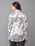 Doodle Printed Satin Shirt