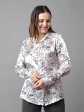 Doodle Printed Satin Shirt