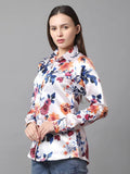 Floral Pattern Satin Shirt