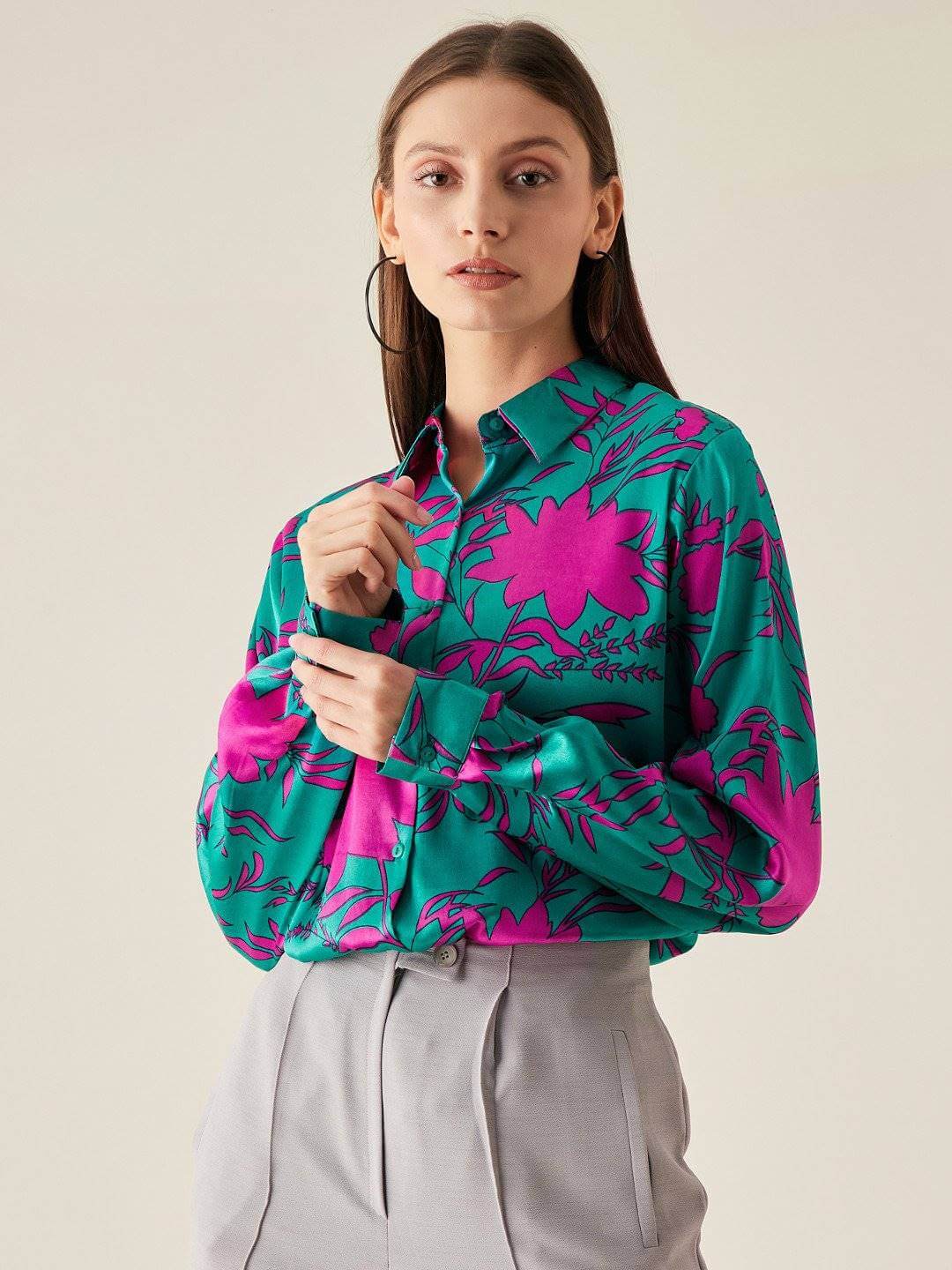 Floral Printed Casual Shirt