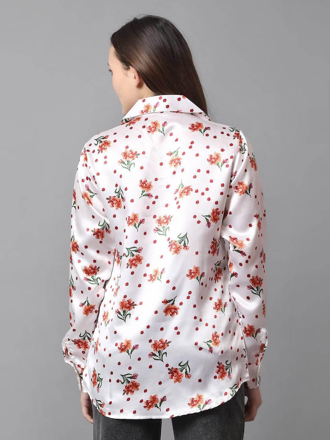 Floral Printed Women Shirt - Vooning