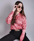 Frechy Floral Printed Shirt - Vooning