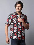 Halloween Skull Printed Shirt