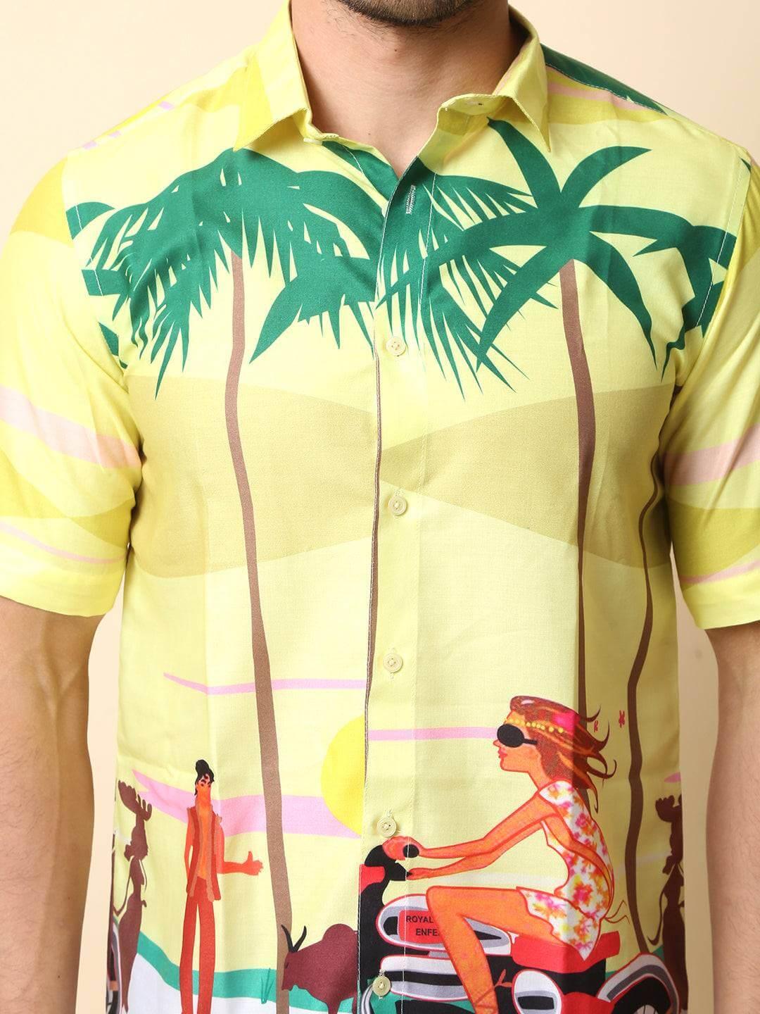 Hawaiian Beach Printed Shirt