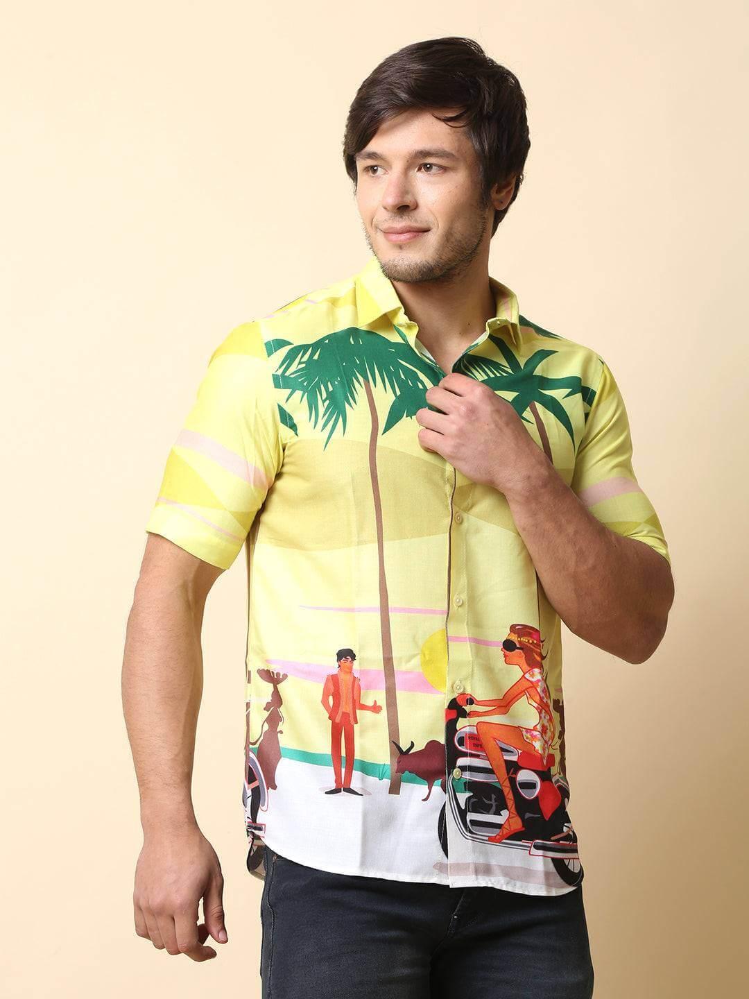 Hawaiian Beach Printed Shirt