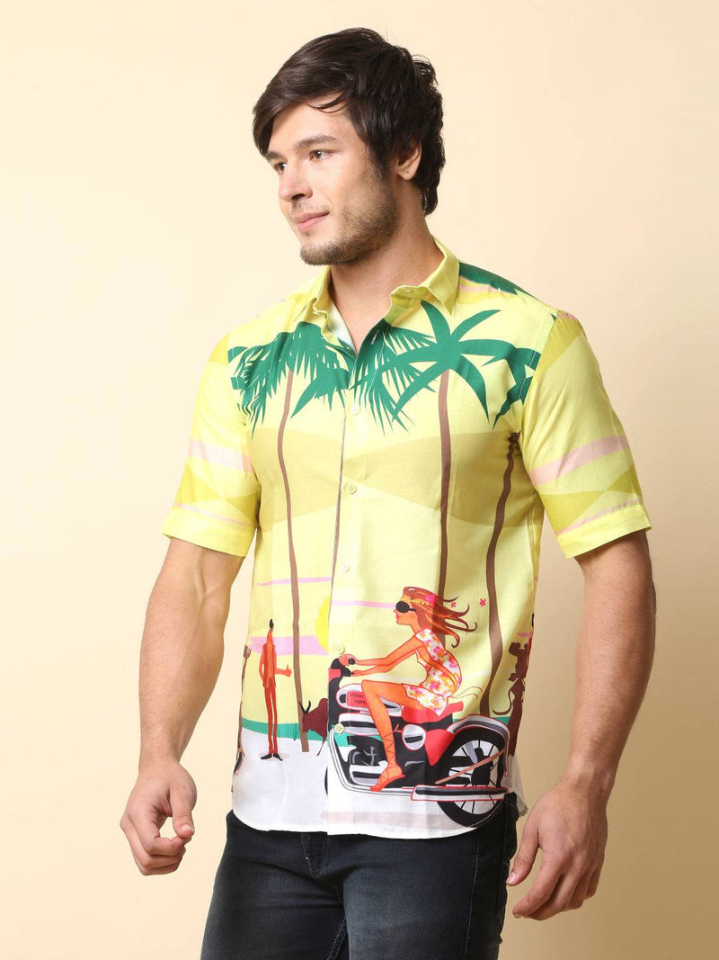 Hawaiian Beach Printed Shirt