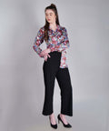 Satin Shirt In Floral Print - Vooning