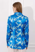 Satin Shirt With Patterned Print - Vooning