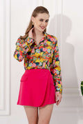 Style Quotient Pink Satin Shirt - Vooning