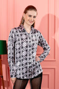 Mono Tribe Printed Bubble Shirt - Vooning