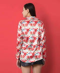 Unity Allover Floral Print Satin Shirt - Vooning