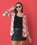 Unity Allover Floral Print Satin Shirt - Vooning