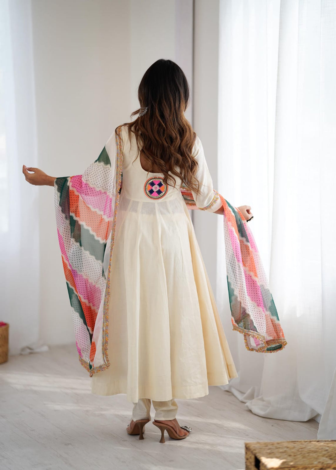 Gujarati Charm Embroidered Dress