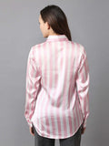 Women's Striped Printed Shirt - Vooning