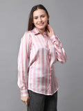 Women's Striped Printed Shirt - Vooning