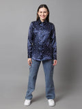 Polka Printed Satin Shirt - Vooning