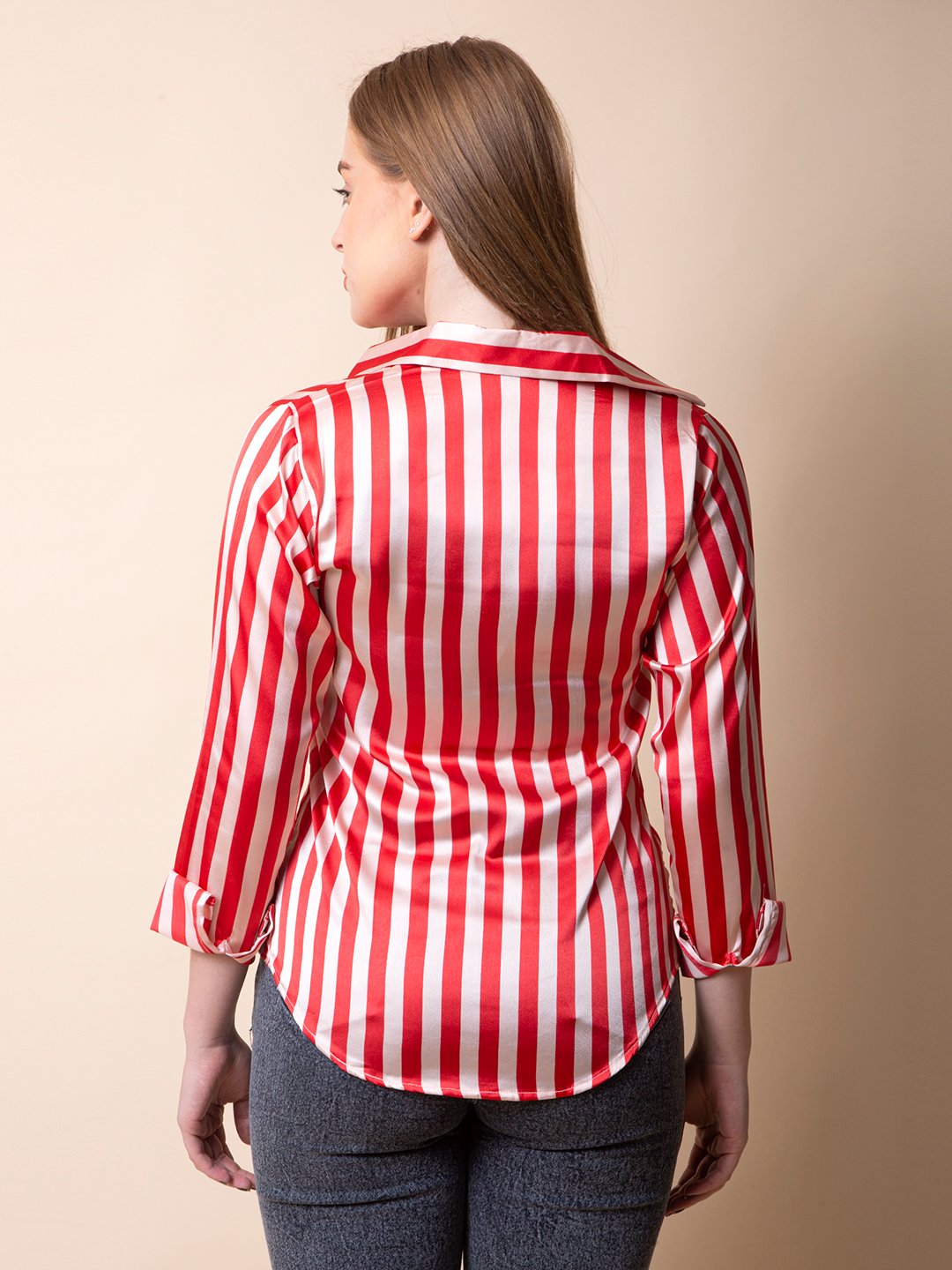 Red White Striped Shirt
